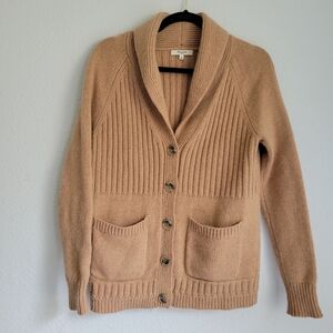Madewell Camel Button-Up Cardigan